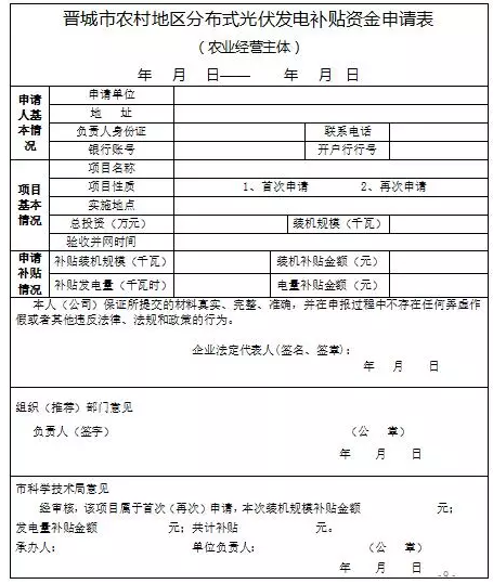 山西晉城2017年第二批分布式光伏發(fā)電項目資金補(bǔ)貼開始申報了！