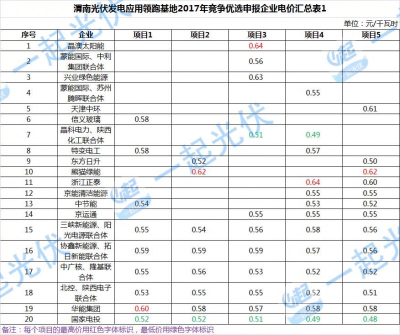 渭南光伏領跑基地首現聯合體競標 國家電投或將成為最大贏家