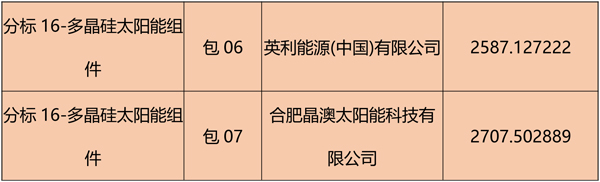 國網(wǎng)2018綜合能源服務(wù)項目招標光伏組件、逆變器中標名單